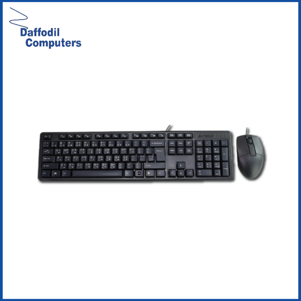 A4tech KK-3330 USB Multimedia Keyboard Mouse Combo Black